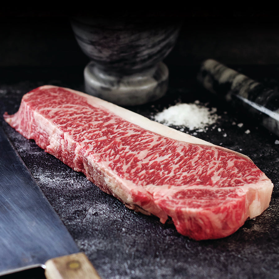 Grass-Fed Australian Tajima Wagyu – NY Strip Steak