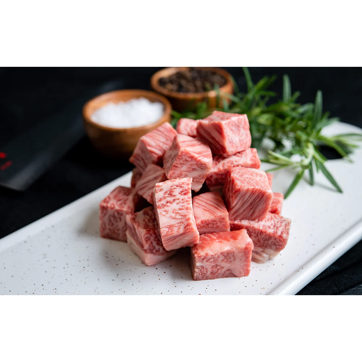 Olive Wagyu Beef Short Rib Cubes - Japanese Wagyu