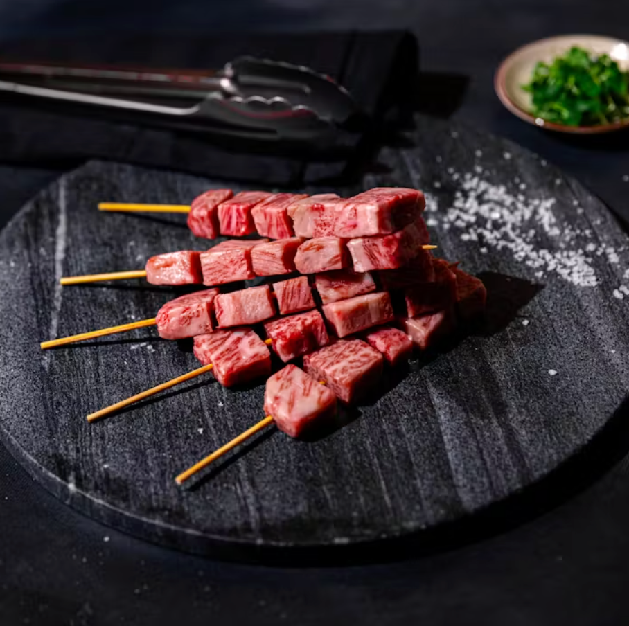 A5 Japanese Wagyu Striploin Skewers