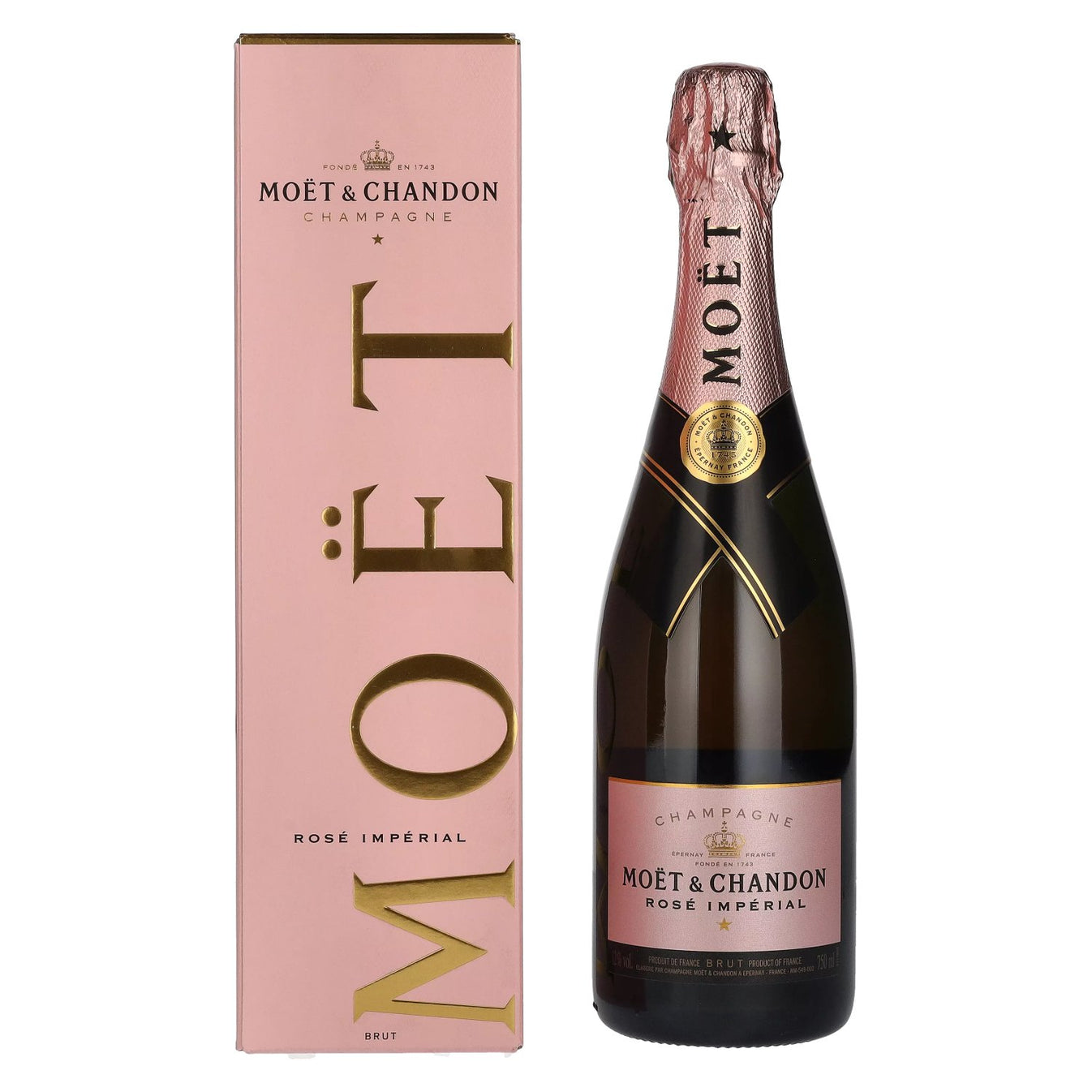 Moet & Chandon Champagne Brut Rose Imperial w/ Gift Box (750ML)