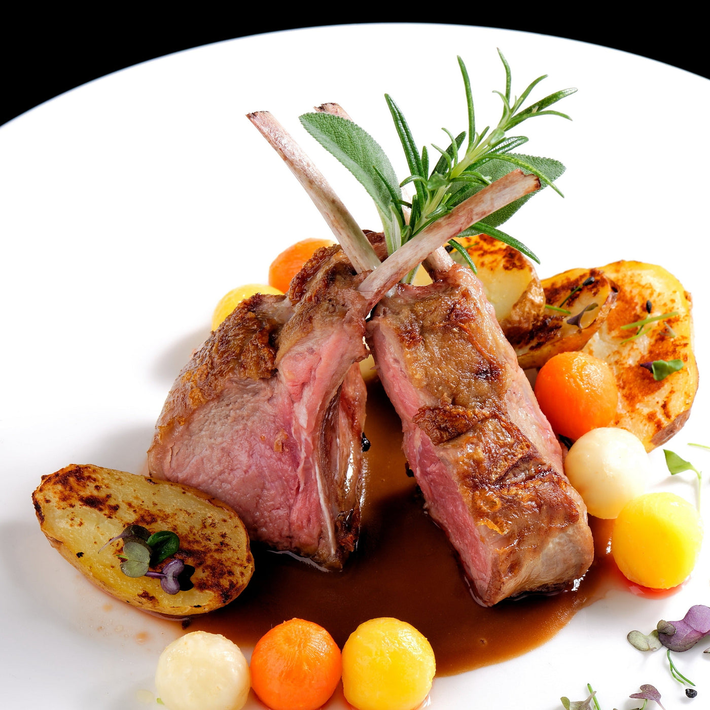 New Zealand Grass-Fed Lamb Rack CAP ON (approx. 1lb)