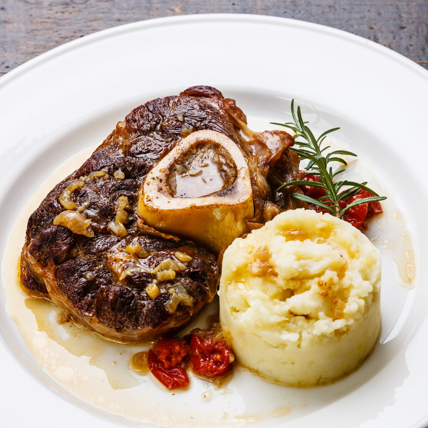 Veal Osso Buco - Fully Cooked with Demi Glace