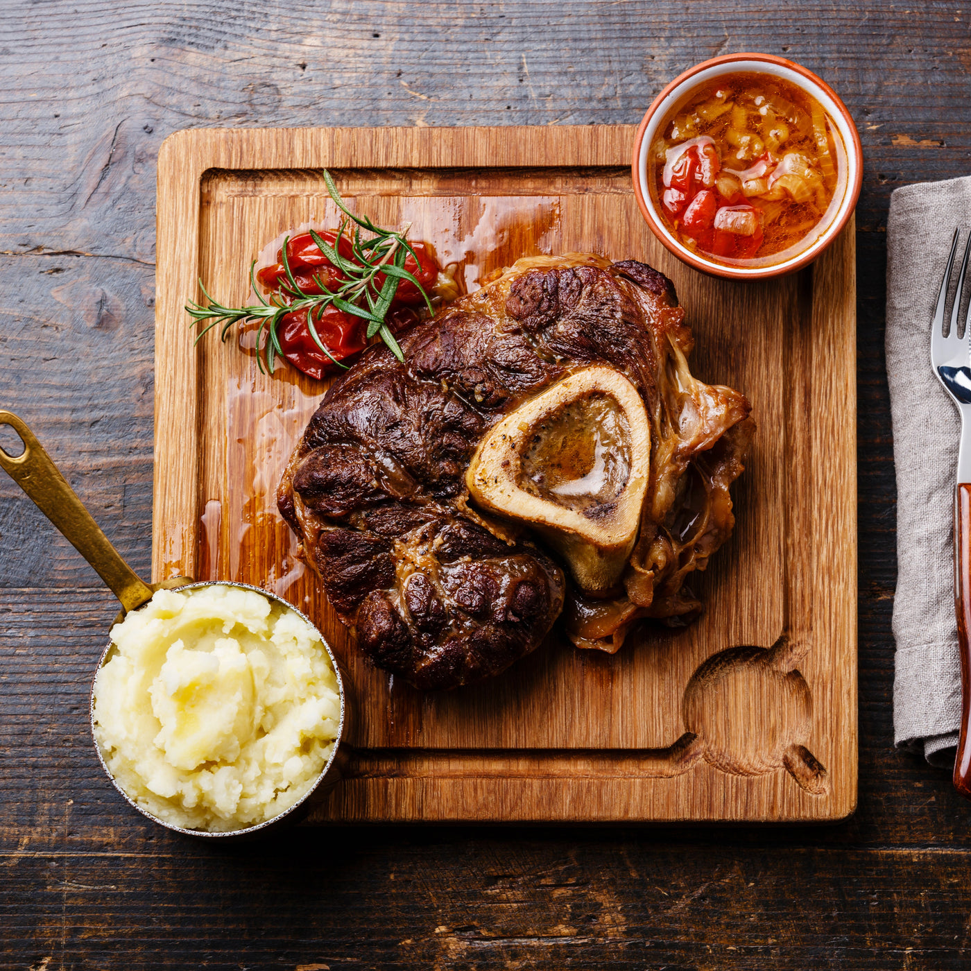 Veal Osso Buco - Fully Cooked with Demi Glace