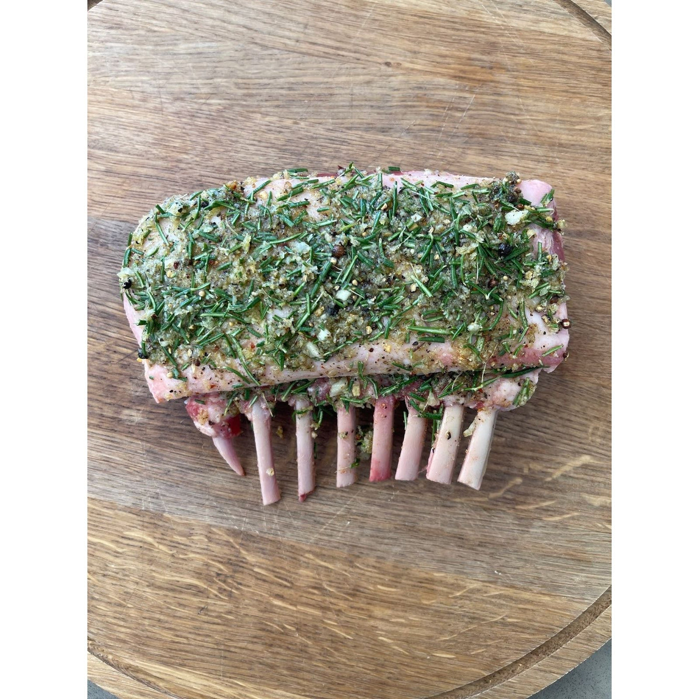 New Zealand Grass-Fed Lamb Rack CAP ON (approx. 1lb)